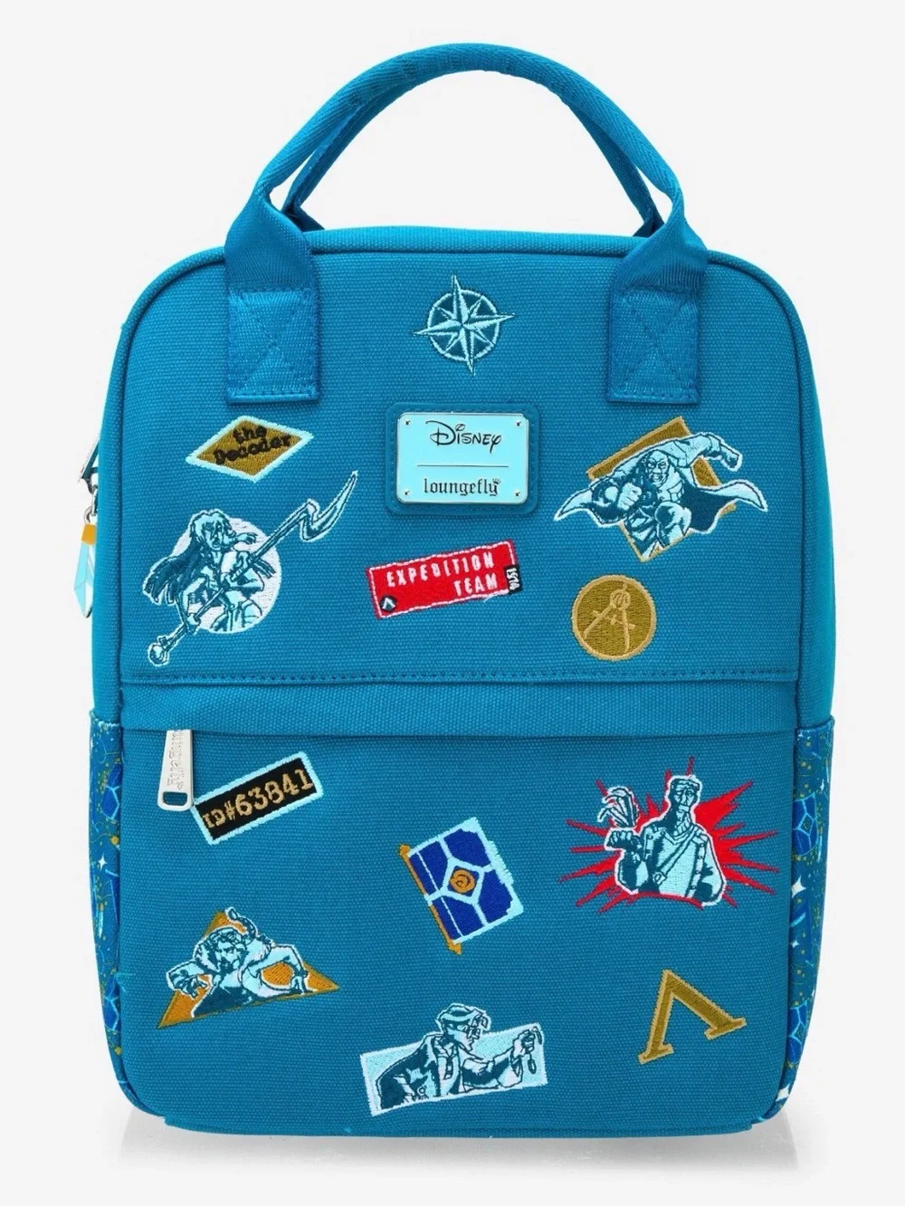 New Loungefly Atlantis: The Lost Empire Embroidered Patches Mini Backpack